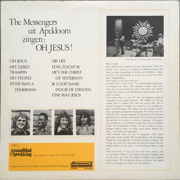 messengers o jesus back