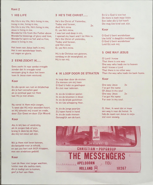 messengers o jesus tekstblad 2